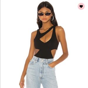 NWT Superdown black cutout bodysuit